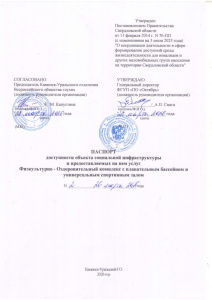 Паспорт доступности