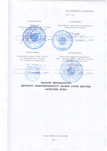 Паспорт безопасности